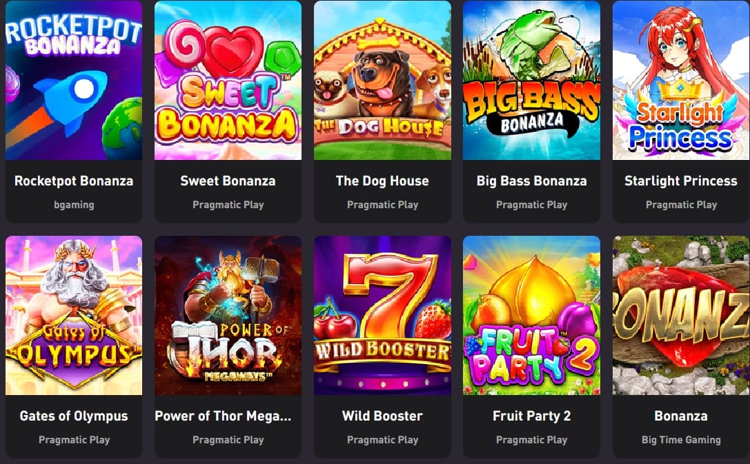 RocketPot Bitcoin Slot machine