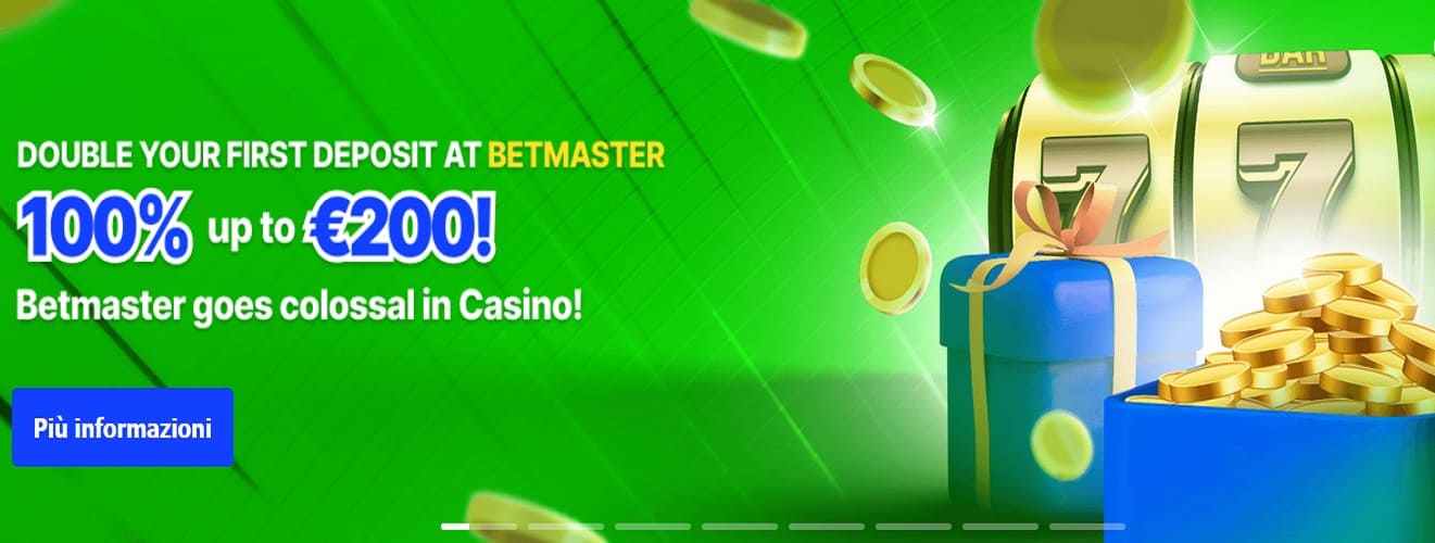 Betmaster iscriviti e ricevi un bonus