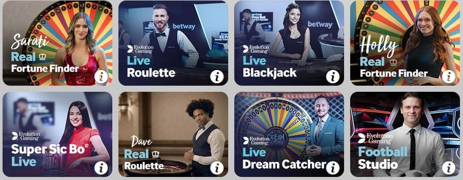 Betway online casino live