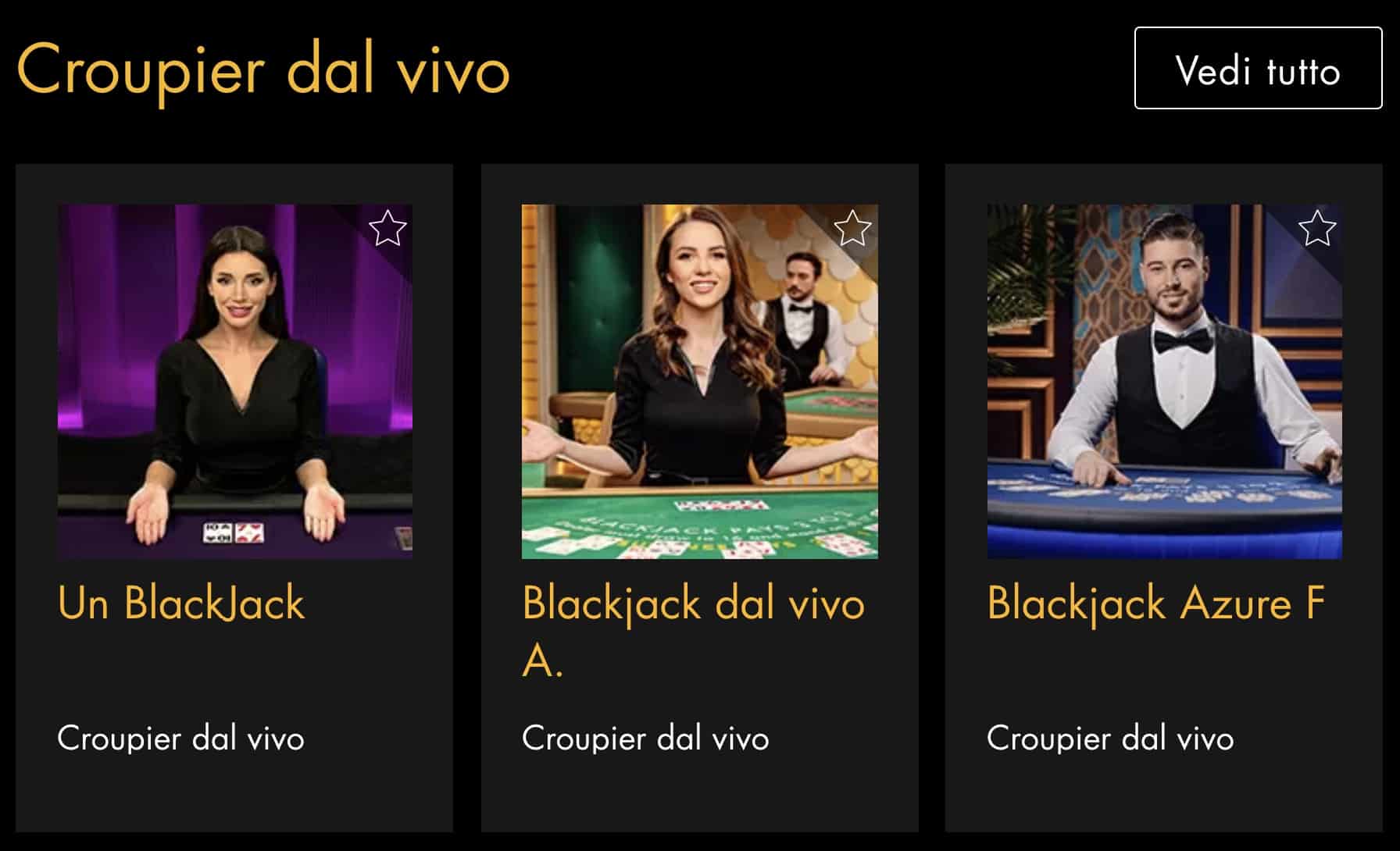 Casino Moons giochi dal vivo