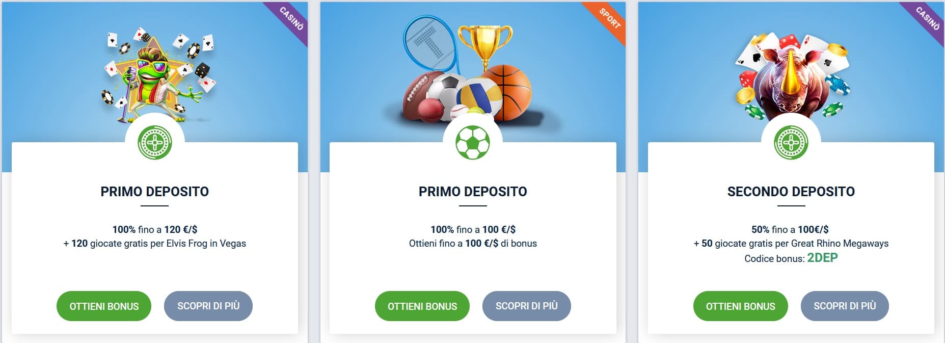 Promozioni e offerte speciali