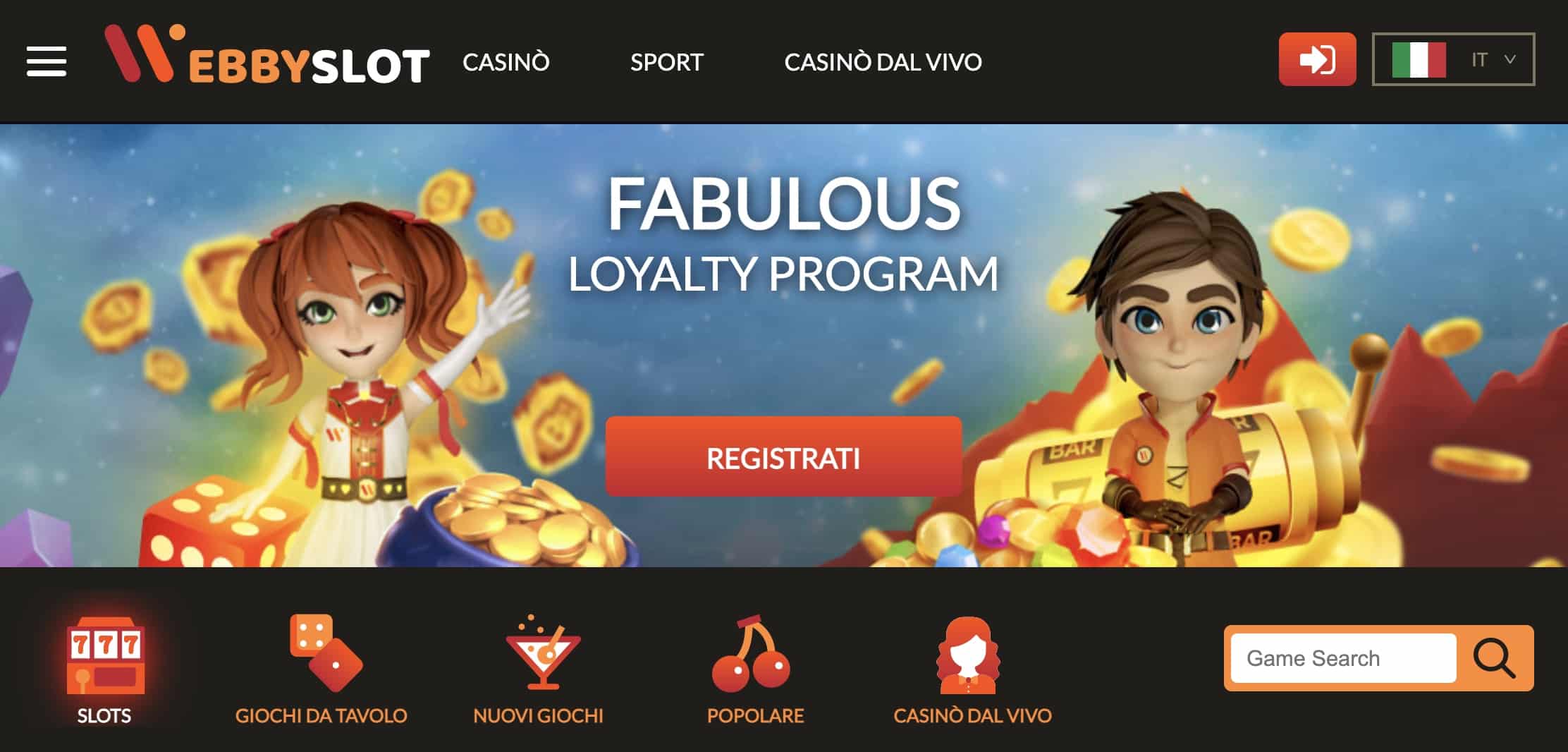 Webby Slot Casino Svizzera